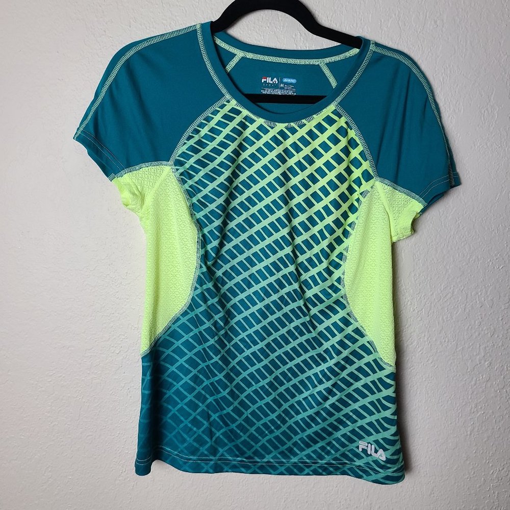 Fila Green Neon Short Sleeve T-Shirt